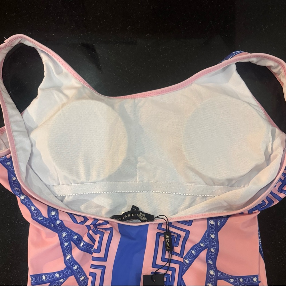 Pink and Blue Printed One-Piece Swim - Picture 7 of 9